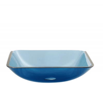 Rectangular Shape Bathroom Vanity Bowl WL-1200 Xylem Glass Vessel Sink For Sale